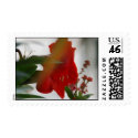 Red Floral Lily Postage postage by pulsDesign Red Floral Lily Postage postage