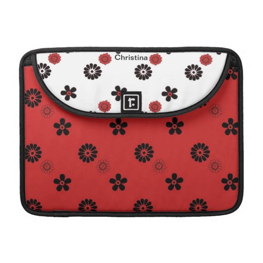 Red Floral Macbook Pro Sleeve