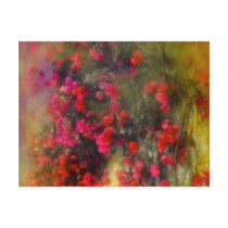 Red Floral Magic Postcard by LorrieM Red Floral Magic Postcard