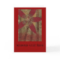 Red Floral Seasons Greetings cards