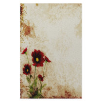 Red Floral Stationery