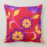 Red Floral Throw Pillow by Serenity - Gifts - Sets pillows