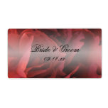 Red Floral Wedding Stickers