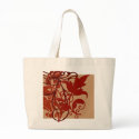 Red Flourish Bag