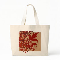 Red Flourish Bag