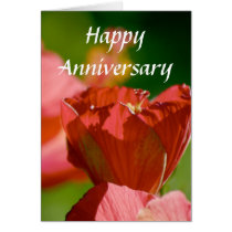Red Flower Anniversary card by sruhs Red Flower Anniversary card