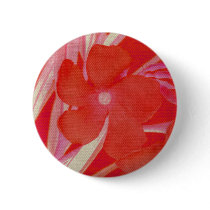 Red Flower Art Button buttons