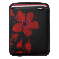 Red Flower Art iPad Sleeve Cover