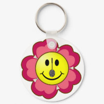 Red Flower Badminton Smiley