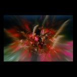 Red Flower Burst posters