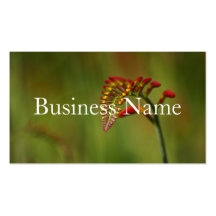 Red Flower Business Card