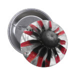 Red Flower Button buttons