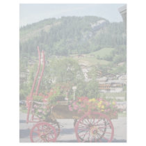 Red Flower cart in summer, Le Grand Bornard, Franc Custom Letterhead