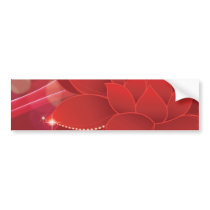 Red Flower Dream Bumper Sticker