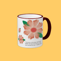 Red Flower Fades -- Variation 1 mugs
