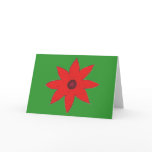 red flower holiday cards