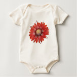 Red Flower.JPEG Baby Bodysuit