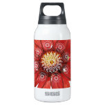 Red Flower.JPEG Thermos Water Bottle