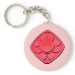 red flower keychain