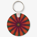 Red Flower Keychain by MidnightAkita Red Flower Keychain