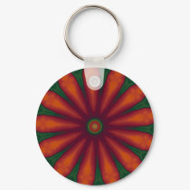 Red Flower Keychain
