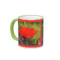 Red Flower Mug