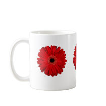 Red FLower mugs