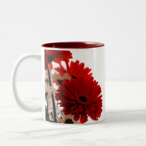 Red Flower Mug mugs