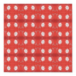 Red flower pattern posters