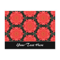 Red Flower Pattern Template postcards by artberry Red Flower Pattern Template postcards