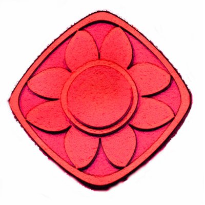 Red Flower Acrylic Cut Out by DonnaGrayson