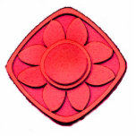 Red Flower Acrylic Cut Out