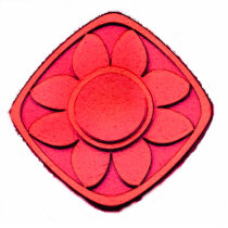 Red Flower Acrylic Cut Out