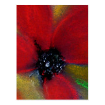 Red Flower, Poppy. Postcards