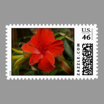 Red Flower stamps