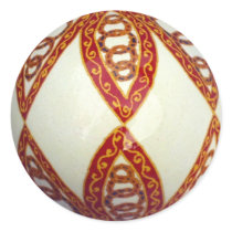 Red Flower Pysanka Sticker