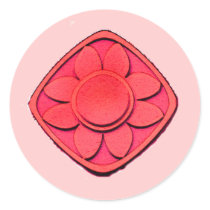 red flower stickers by DonnaGrayson red flower stickers