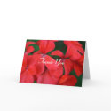 red flower thanks cards by cardart red flower thanks cards