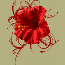 Red Flower t-shirts