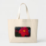 Red Flowering Vine Canvas Bags