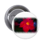 Red Flowering Vine Pinback Button
