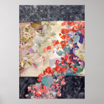 Red Flowers Art Print posters