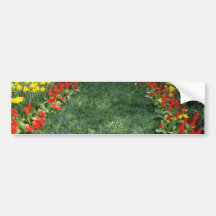 Red Flowers Avenue, Holland flowers Bumper Sticker