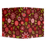 Red Flowers Binder
