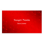 Red Flowers Business Card business cards