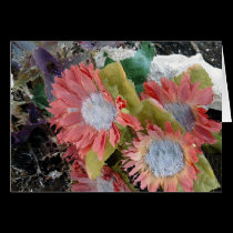 Red Flowers cards