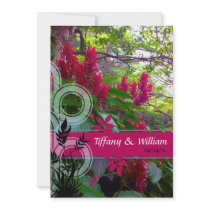 Red Flowers Custom Invite