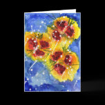 Red Flowers ~ Greeting Card