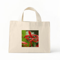 Red Flowers in a Raindrop Bag