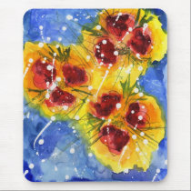 Red Flowers Mousepad